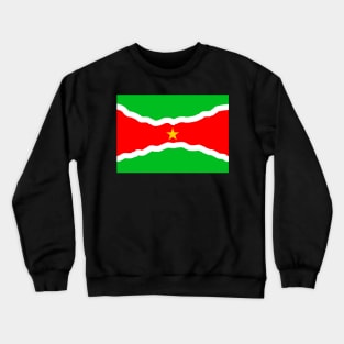 Curving Surinamese Flag Crewneck Sweatshirt